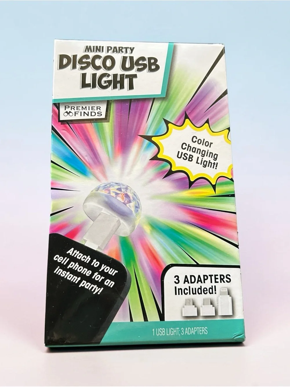 4/$20 Mini Party Disco USB Light - Color Changing USB Phone Light (Multicolor)